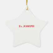 Priest 60th Ordination Jubileum Black Cross Keramisch Ornament (Achterkant)