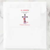 Priest 60th Ordination Jubileum Black Cross Rechthoekige Sticker (Tas)