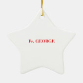 Priest 70th Ordination Jubileum Black Cross Keramisch Ornament (Achterkant)