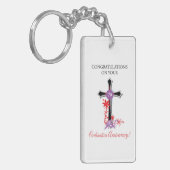 Priest 70th Ordination Jubileum Black Cross Sleutelhanger (Voorkant Links)