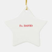 Priest 75th Ordination Jubileum Black Cross Keramisch Ornament (Achterkant)