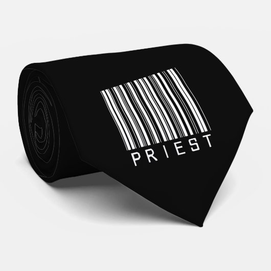 Priest Bar-code Stropdas (Opgerold)