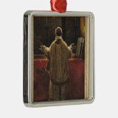 Priest bij de Altar Metalen Ornament (Rechts)