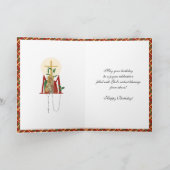 Priest Birthday Celebration Virgin Mary Jesus Card Kaart (Binnen)