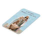 Priest Christmas Blessings Thanks Nativity Scene Magneet (Linkerzijde)