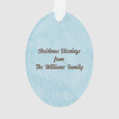 Priest Christmas Blessings Thanks Nativity Scene Ornament (achterkant)