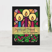 Priest Christmas Kaart (Voorkant)