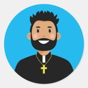 Priest Classic Round Sticker