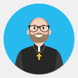 Priest Classic Round Sticker