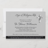 Priest Deacon 25th Ordination Jubileum Silver Kaart (Voorkant)