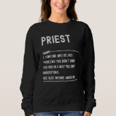 Priest Definition Shirts Funny Job Title (Voorkant)