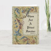 PRIEST EERSTE MASSA CHALICE HOST ORDINATION KAART (Voorkant)