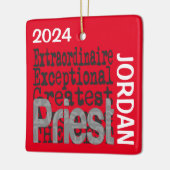 Priest Extraordinaire CUSTOM Keramisch Ornament (Links)