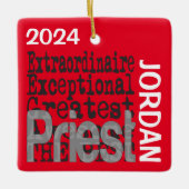 Priest Extraordinaire CUSTOM Keramisch Ornament (Voorkant)
