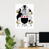 Priest Family Crest Poster (Thuiskantoor)