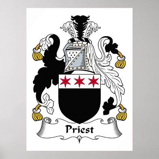 Priest Family Crest Poster (Voorkant)