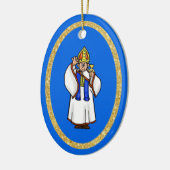 Priest Holding Chalice-kerstversiering Keramisch Ornament (Links)