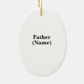 Priest Holding Chalice-kerstversiering Keramisch Ornament (Achterkant)