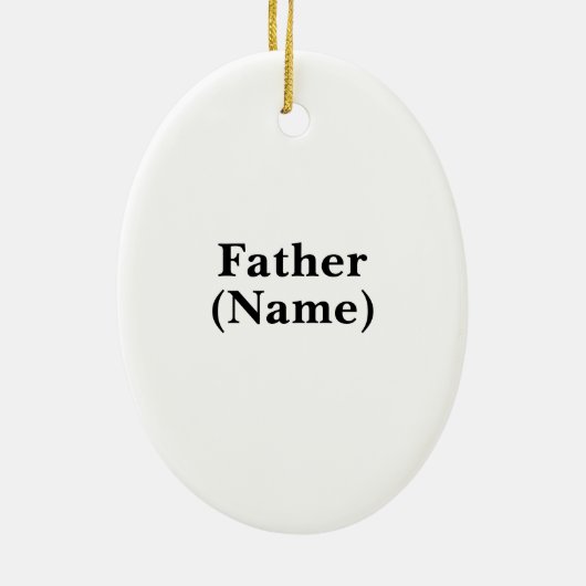 Priest Holding kruis kerstversiering Keramisch Ornament (Achterkant)