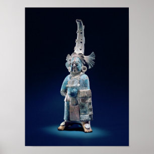 Priest in ceremoniële robes, eiland Jaina Poster