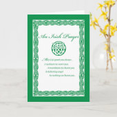 Priest Irish Prayer Religieuze St Patricks Day Kaart (Gele Bloem)