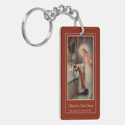 PRIEST JESUS MASS CHALICE HOST ORDINATION SLEUTELHANGER (Voorkant Links)