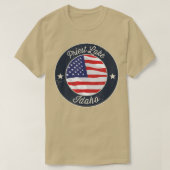 Priest Lake - Patriotisch Idaho Souvenir T-Shirt (Design voorkant)