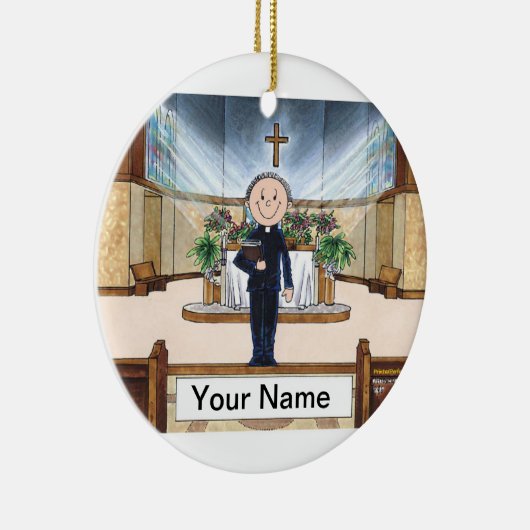 Priest - Male Keramisch Ornament (Rechts)