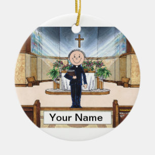 Priest - Male Keramisch Ornament