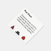 Priest Monk Rabbi Hats Fun Fact Cocktail Servet (Hoek)