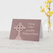 Priest, of Persoon die Parish verlaat Kaart (Gele Bloem)