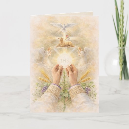 Priest Ordination Anniversary Eucharistic  Kaart (Voorkant)