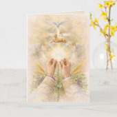 Priest Ordination Anniversary Eucharistic  Kaart (Gele Bloem)