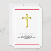 Priest Ordination Jubileum Celebration Event Kaart (Achterkant)