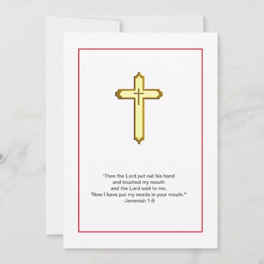 Priest Ordination Jubileum Celebrations Kaart (Achterkant)