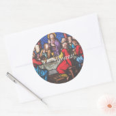 Priest Ordination Jubileum geeft jaren uit Ronde Sticker (Envelop)