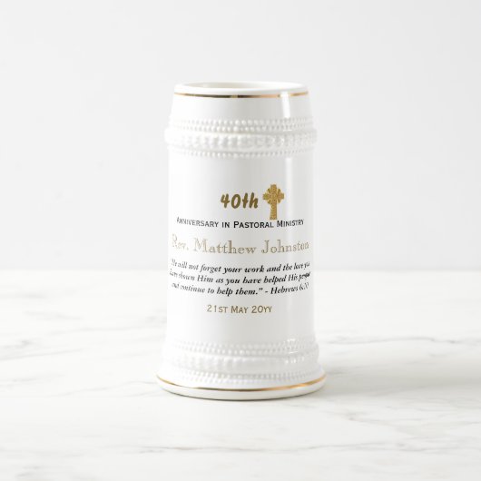 Priest Ordination Jubileum Gift Mok - persoonlijk (Center)