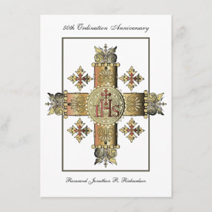 Priest Ordination Jubileum Golden Jubilee 50th Kaart