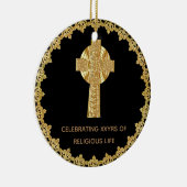Priest Ordination Jubileum Herdenking Kruis Keramisch Ornament (Rechts)