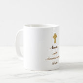 Priest Ordination Jubileum Personalized Gifts Koffiemok (Voorkant links)
