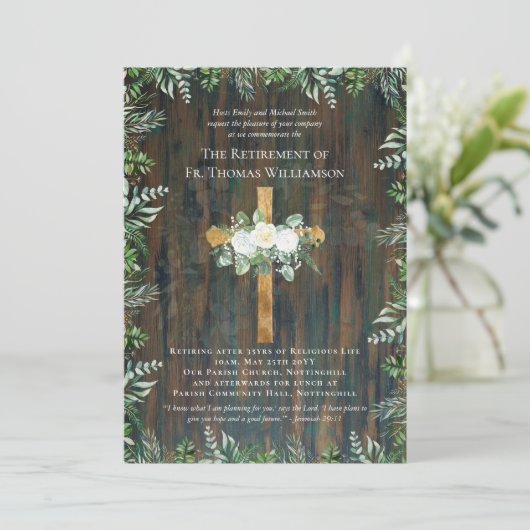 Priest Pastor Deacon Minister van Ouderdomspensioe (Staand voorkant)