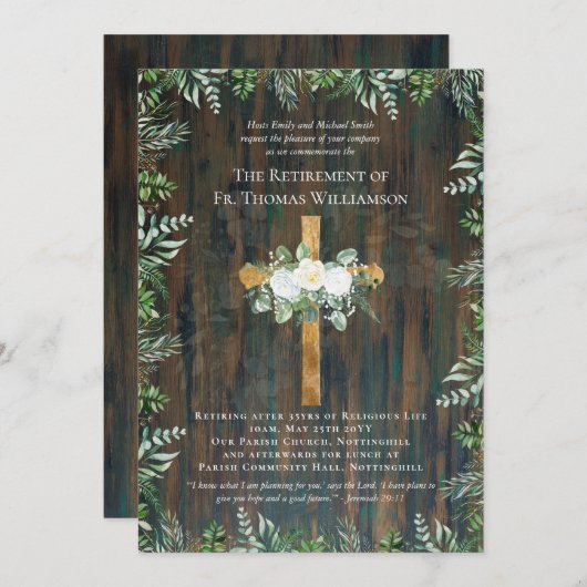 Priest Pastor Deacon Minister van Ouderdomspensioe (Voorkant / Achterkant)