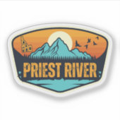 Priest River, Idaho Sticker (Voorkant)