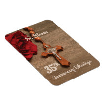 Priester 35e priesterwijding jubileum roos en roze