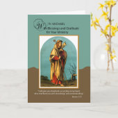 Priester aangepaste naam Dank u voor bediening She Kaart (Gele Bloem)