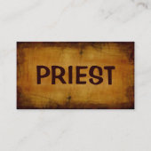 Priester Antiek Visitekaartje (Voorkant)