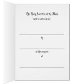 Priester bij de Kaart van de Altar-katholieke Mass (Binnen (Rechts))