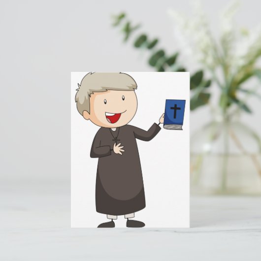 Priester Briefkaart (Staand voorkant)