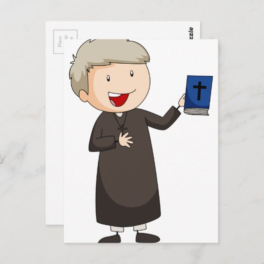Priester Briefkaart (Voorkant / Achterkant)