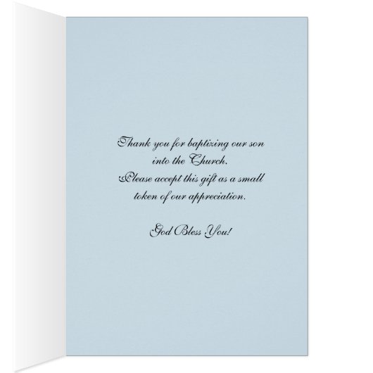 Priester Doop Dank Je Wel Baby  (Binnen (Rechts))